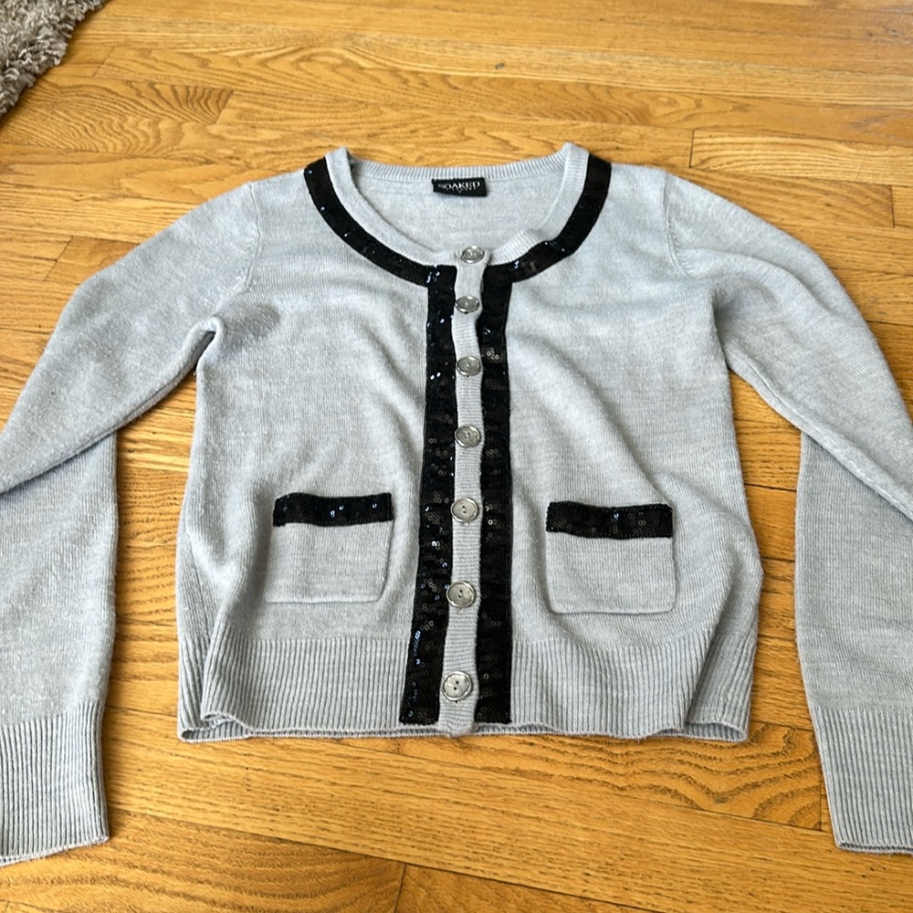 Black and Grey Soaked in Luxury Sweater